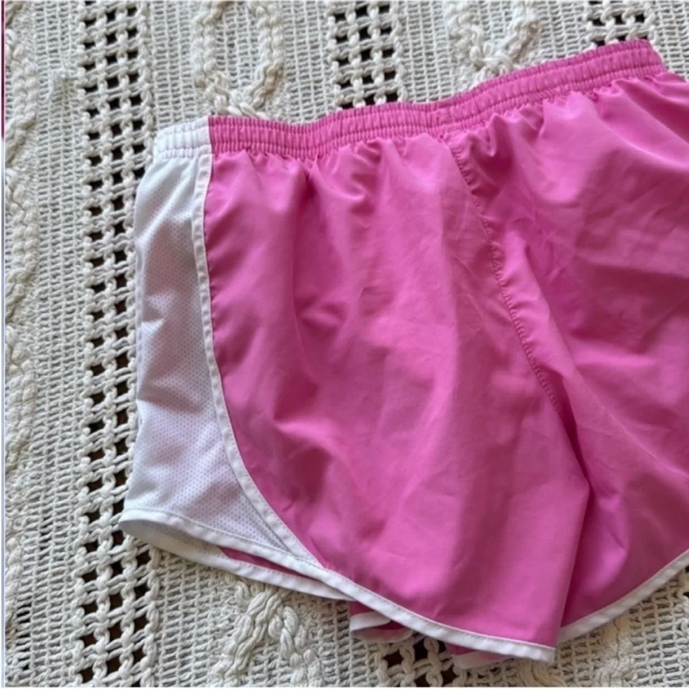 Nike Kids Athletic Shorts in Pink and White